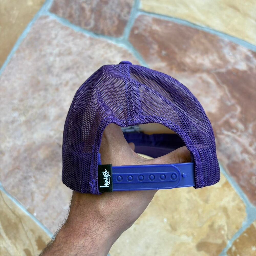 Stussy Men's Purple and White Hat - Picture 3 of 5